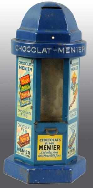 Appraisal: Tin Chocolat-Menier Dispenser Bank Condition Excellent Size - T