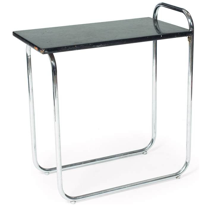 Appraisal: K E M Weber table by Lloyd attribution tubular chromed