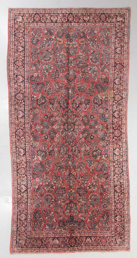 Appraisal: Semi-Antique Sarouk Rug Persia ' '' x ' '' Semi-Antique