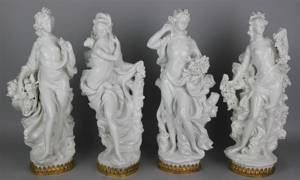 Appraisal: SET OF FOUR ROYAL WORCESTER PORCELAIN ALLEGORICAL FIGURES OF THE