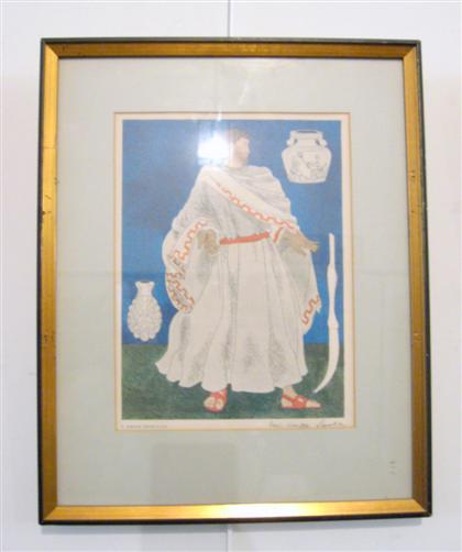 Appraisal: Eleven framed prints of medical figures warja honegger lavater swiss