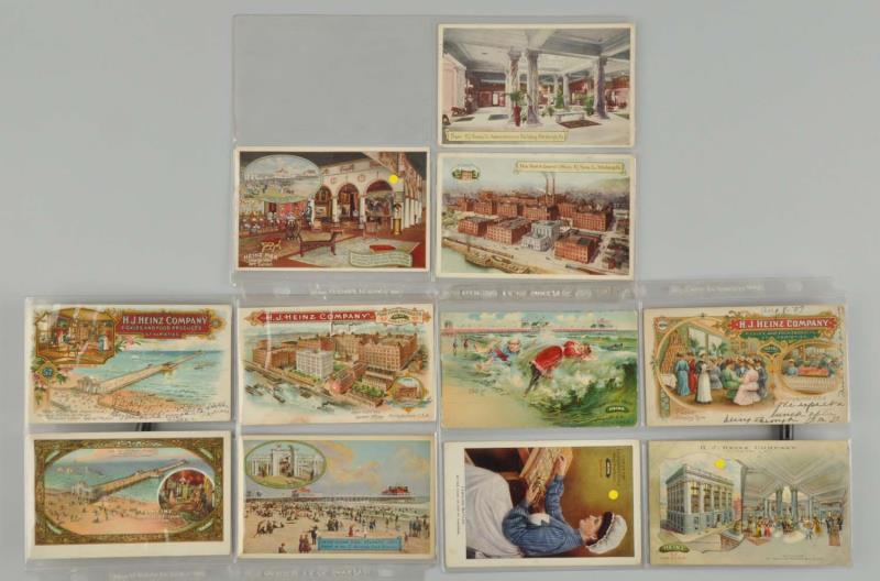 Appraisal: Lot Of H J Heinz Advertising Postcards A nice group