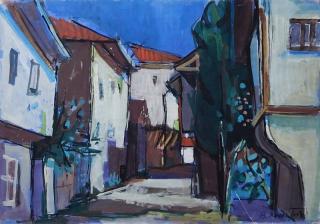 Appraisal: Branko Kovacevic gouache and watercolor Branko Kovacevic Serbia Croatia -