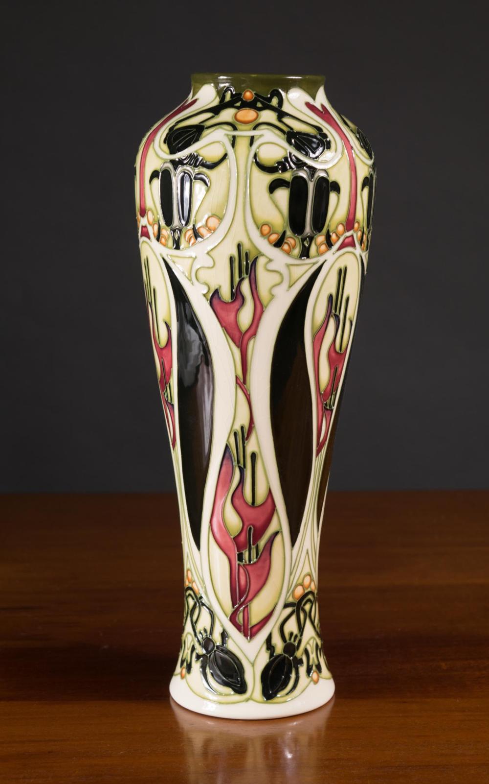 Appraisal: ENGLISH MOORCROFT 'GARDENERS' ART POTTERY VASE Kerry Goodwin design limited