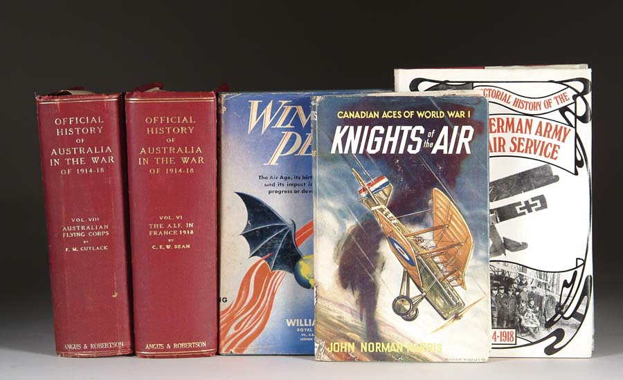 Appraisal: ONE LOT OF AVIATION BOOKS INCLUDING VOLUMES OF THE OFFICIAL