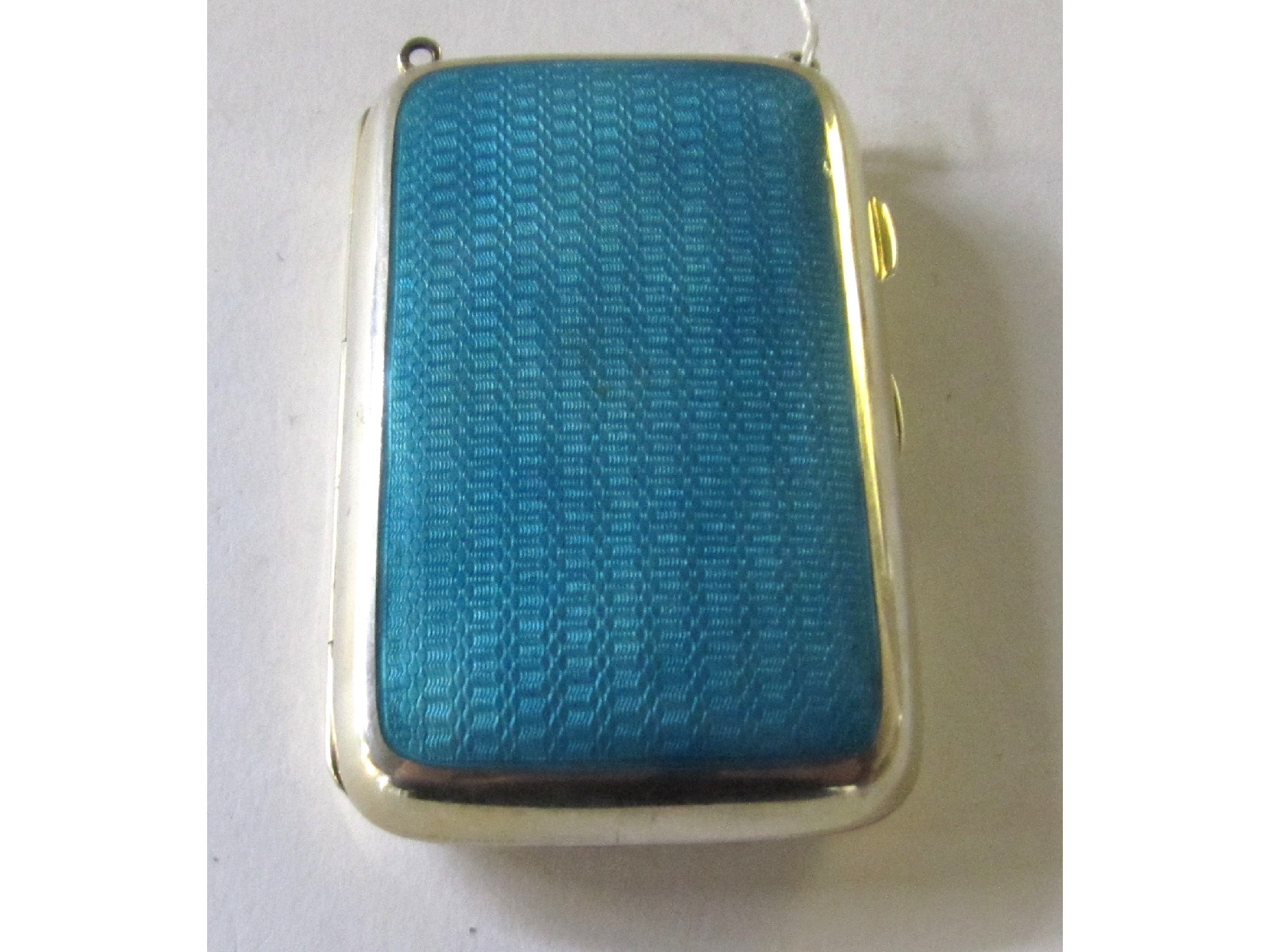 Appraisal: A silver and enamel cigarette case