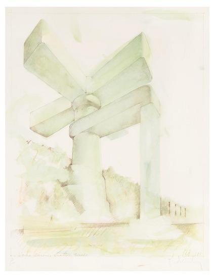 Appraisal: Claes Oldenburg b proposal for a cathedral in the form