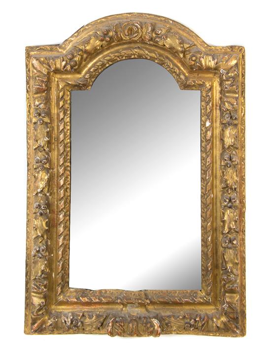 Appraisal: Sale Lot A Continental Giltwood Mirror th th century the