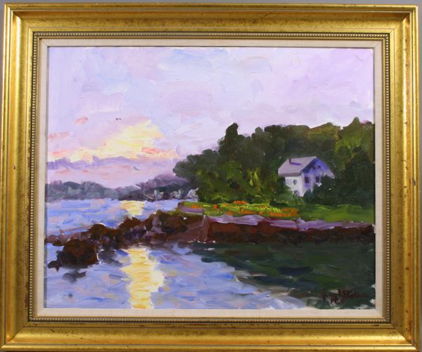 Appraisal: Joseph E Kaknes Annisquam Sunset o c x in frame