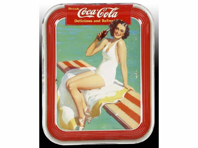 Appraisal: Coca-Cola Serving Tray Description '' x - '' General overall