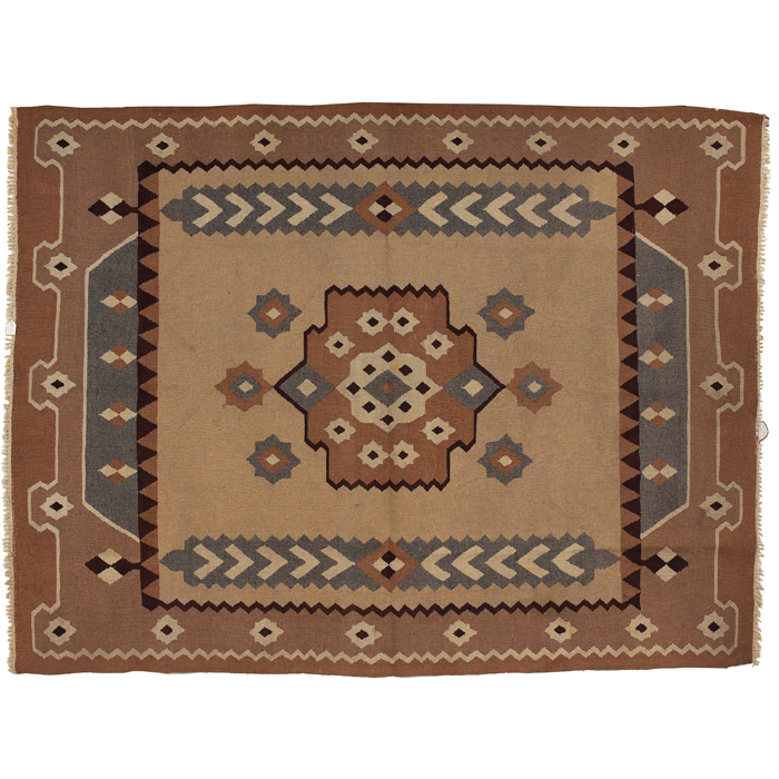 Appraisal: Arts and Crafts style rug floral design in tan and