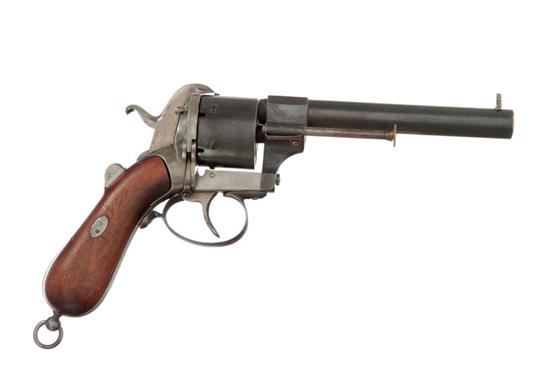 Appraisal: PINFIRE REVOLVER Paris mid th century about caliber six-shot cylinder