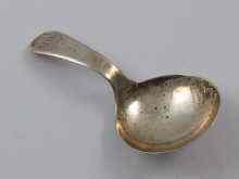 Appraisal: A Georgian silver round bowled caddy spoon Elisabeth Morley London