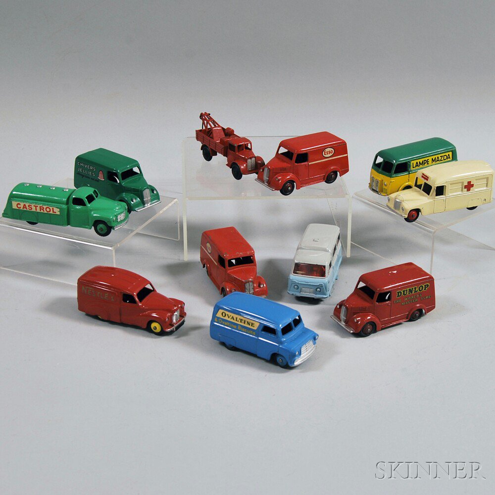 Appraisal: Eleven Meccano Dinky Toys Die-cast Metal Vehicles England and France