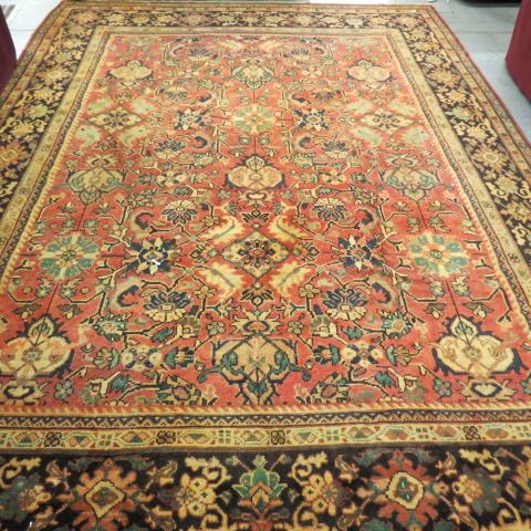 Appraisal: Heriz Persian Handmade Room Size Rug stylized florals earth tones