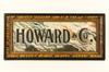 Appraisal: SIGN - Circa framed hand painted sign for Howard Co