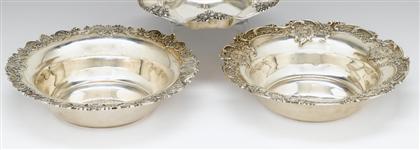 Appraisal: Two Whiting sterling silver fruit bowls Each of circular form