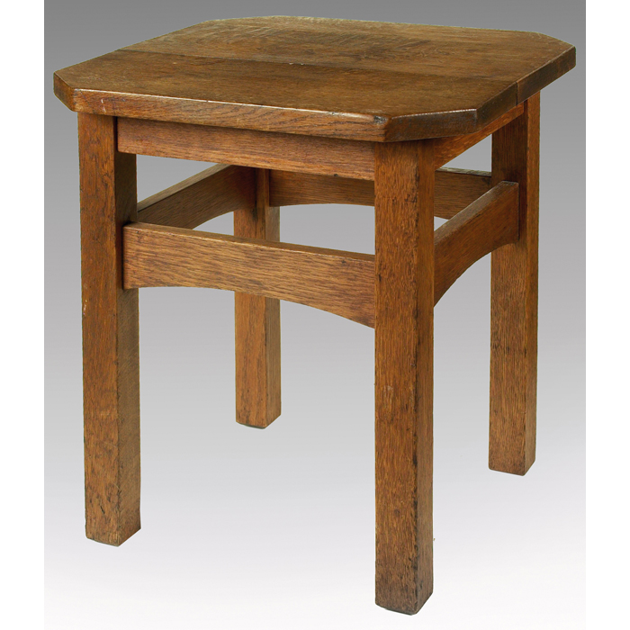 Appraisal: L JG Stickley tabouret