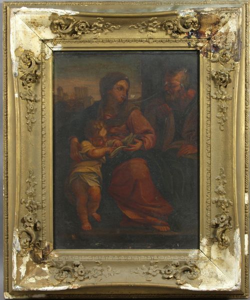 Appraisal: After Girolamo Romanino - holy family o c early th