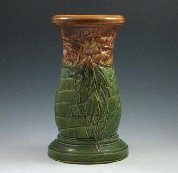 Appraisal: Majolica Pedestal unmarked two small glaze chips in close proximity