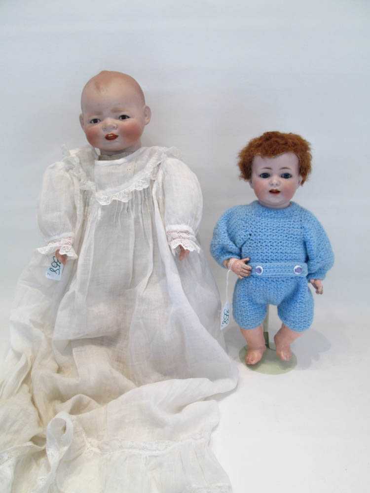 Appraisal: TWO BISQUE HEAD BABY DOLLS Kammer Reinhardt for Simon Halbig