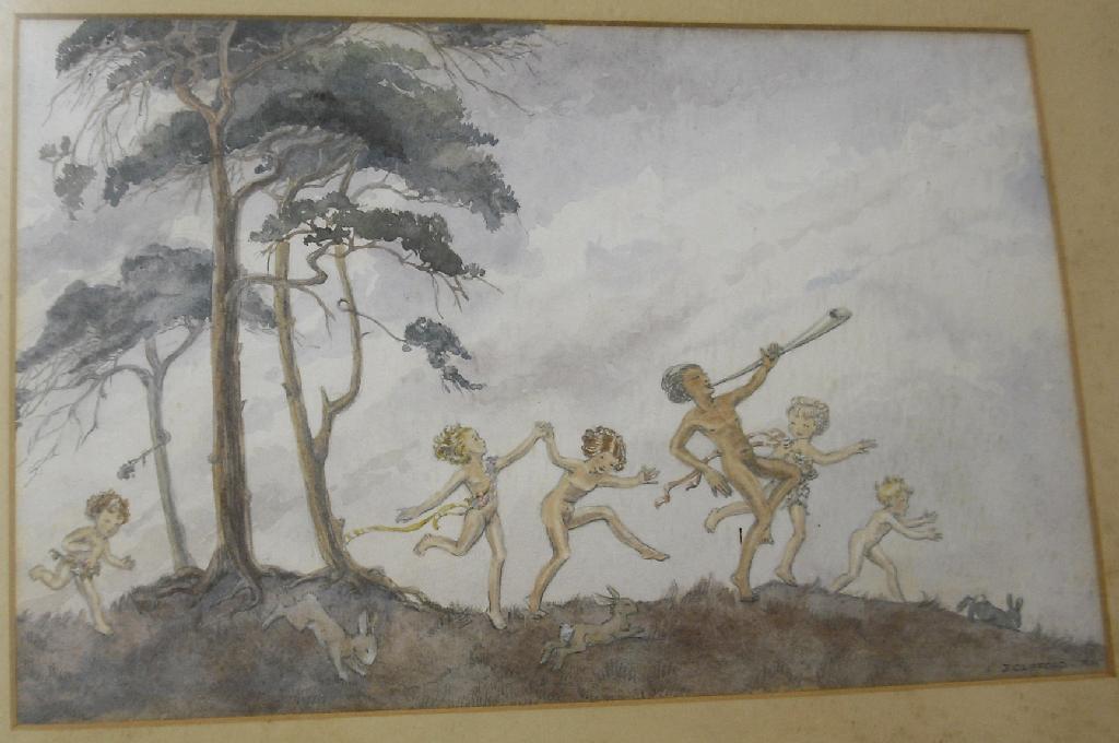 Appraisal: By J Clifford early th century British - nymphs dancing