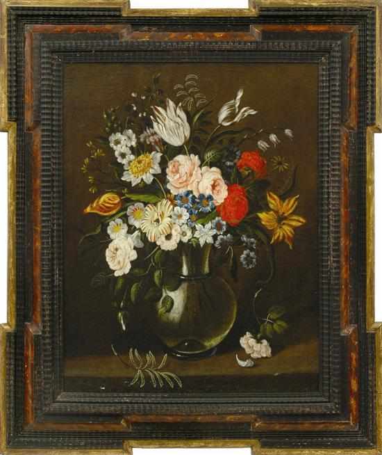 Appraisal: Artist Unknown Possibly Dutch School th century Still Life oil