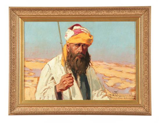 Appraisal: PORTRAIT OF MAN IN TURBAN BY FELIKS WYGRZYWALSKI POLAND -