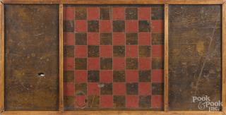 Appraisal: Painted pine gameboard ca '' x ''