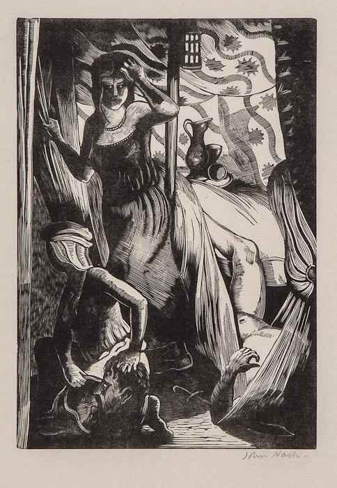 Appraisal: John Northcote Nash - The Murder of Holofernes wood-engraving on