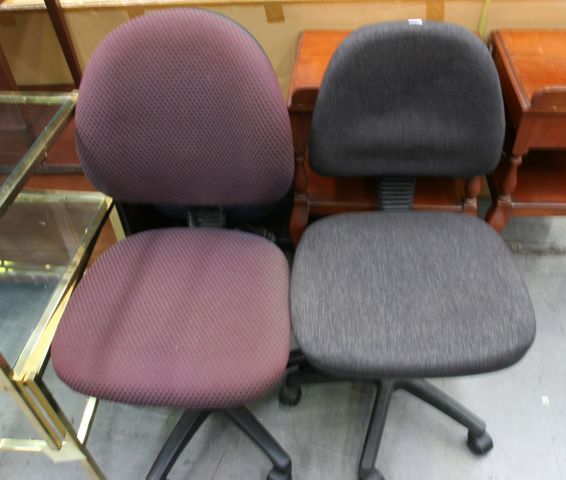 Appraisal: Three office chairs