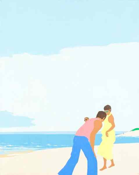 Appraisal: James Tucker NC - ''Beach Dance''acrylic on canvas painted circa