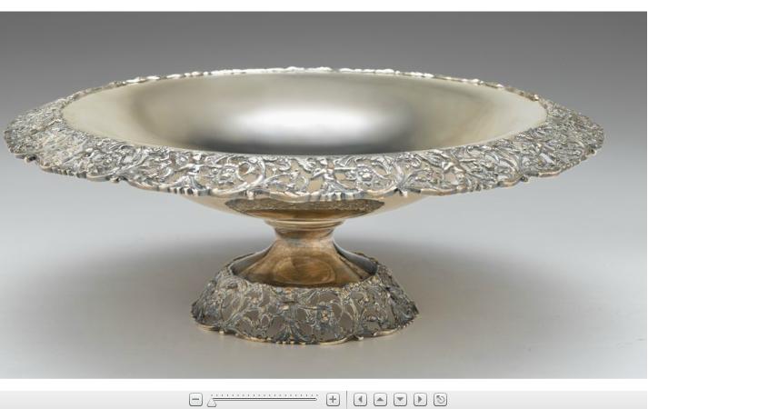 Appraisal: Large sterling silver tazza th century