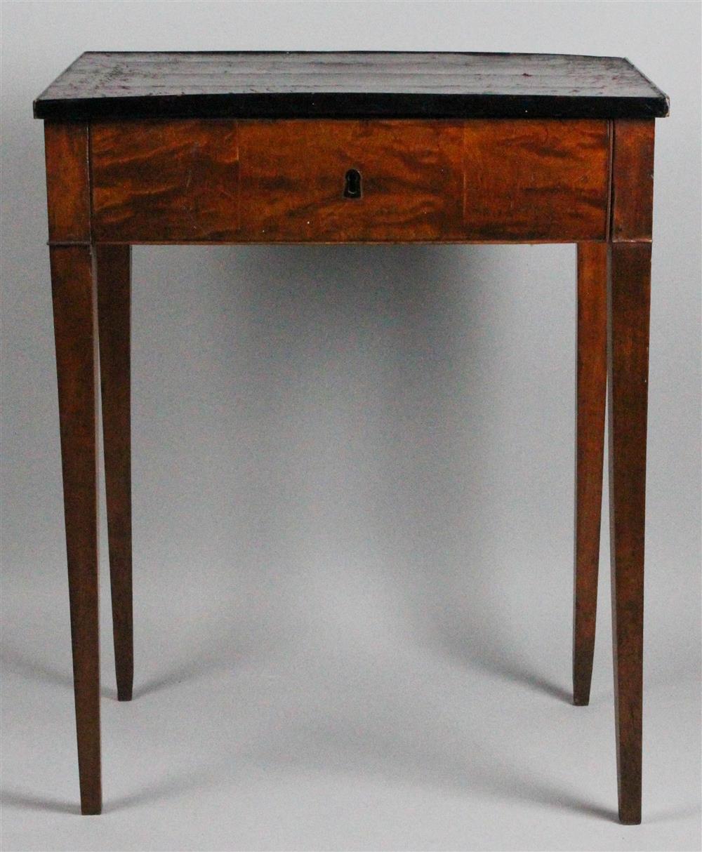 Appraisal: CONTINENTAL NEOCLASSICAL FRUITWOOD DRESSING TABLE with a hinged rectangular top