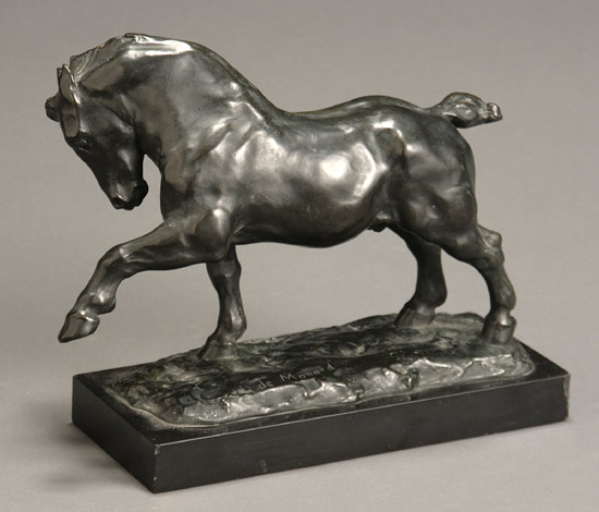 Appraisal: Louis de Monard French b Prancing Horse Signed on base