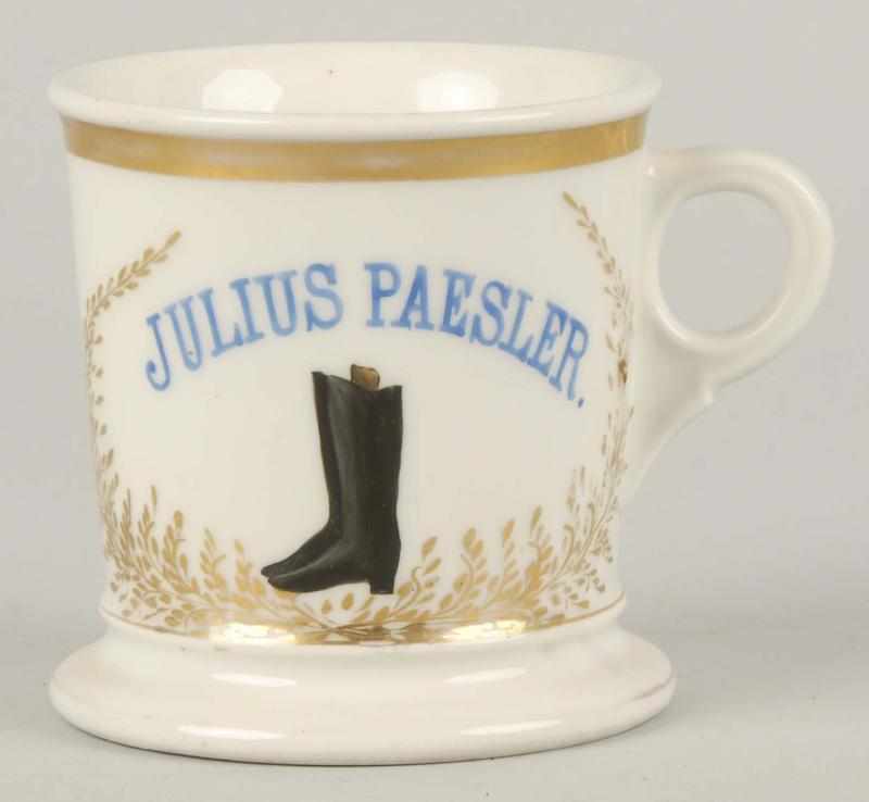 Appraisal: Boot Makers Occupational Shaving Mug Description Stamped H C under