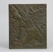 Appraisal: A Slovenian Bronze Relief Plaque A bronze relief plaque -