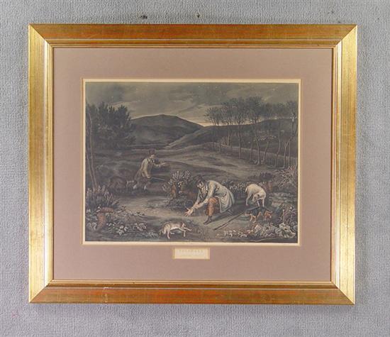 Appraisal: English Poaching Lithographs After Blake Engraved by C Turner Group