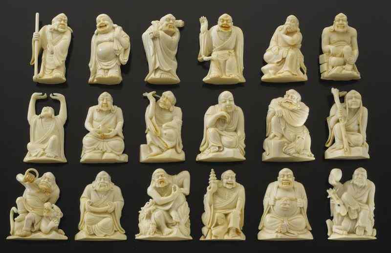 Appraisal: Chinese carved ivory lohan International buyers should note that several