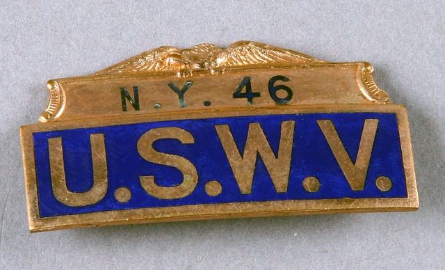 Appraisal: USWV cloisonne medal pin New York Camp