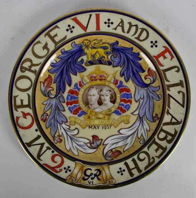 Appraisal: A Shelley Coronation plate for George VI cm diameter