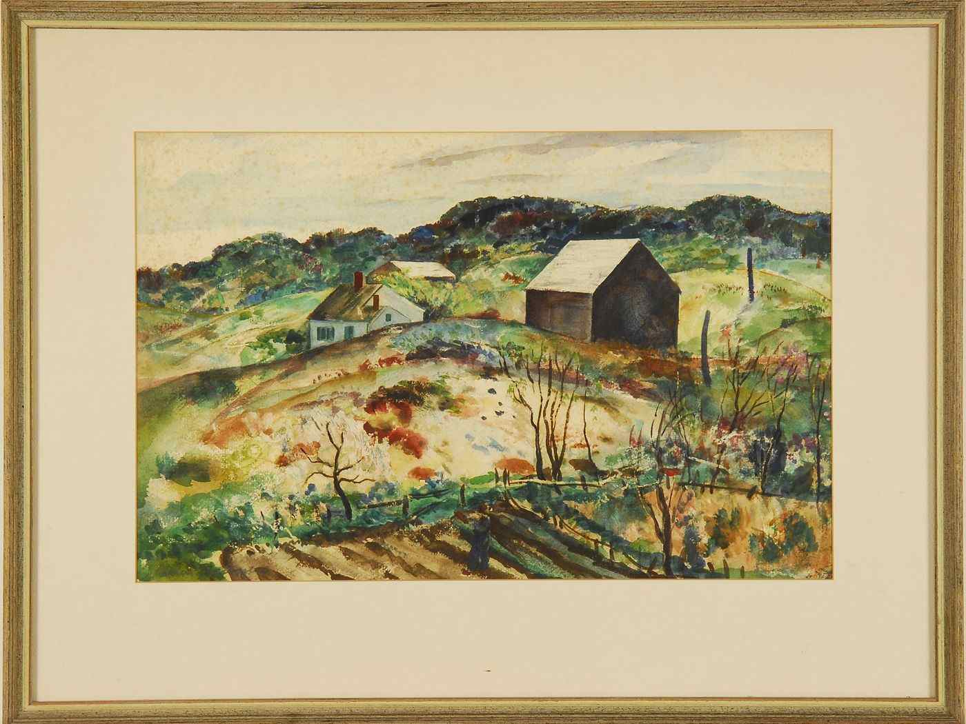 Appraisal: HELEN ALTON FARNSWORTH SAWYERAmerican - North Truro rural scene Signed