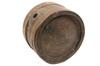 Appraisal: CANTEEN - th c round oak canteen ash banded and