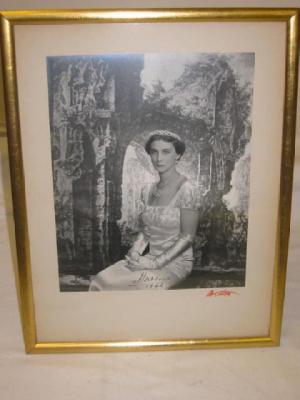 Appraisal: A photograph of Princess Marina signed on the photo Marina