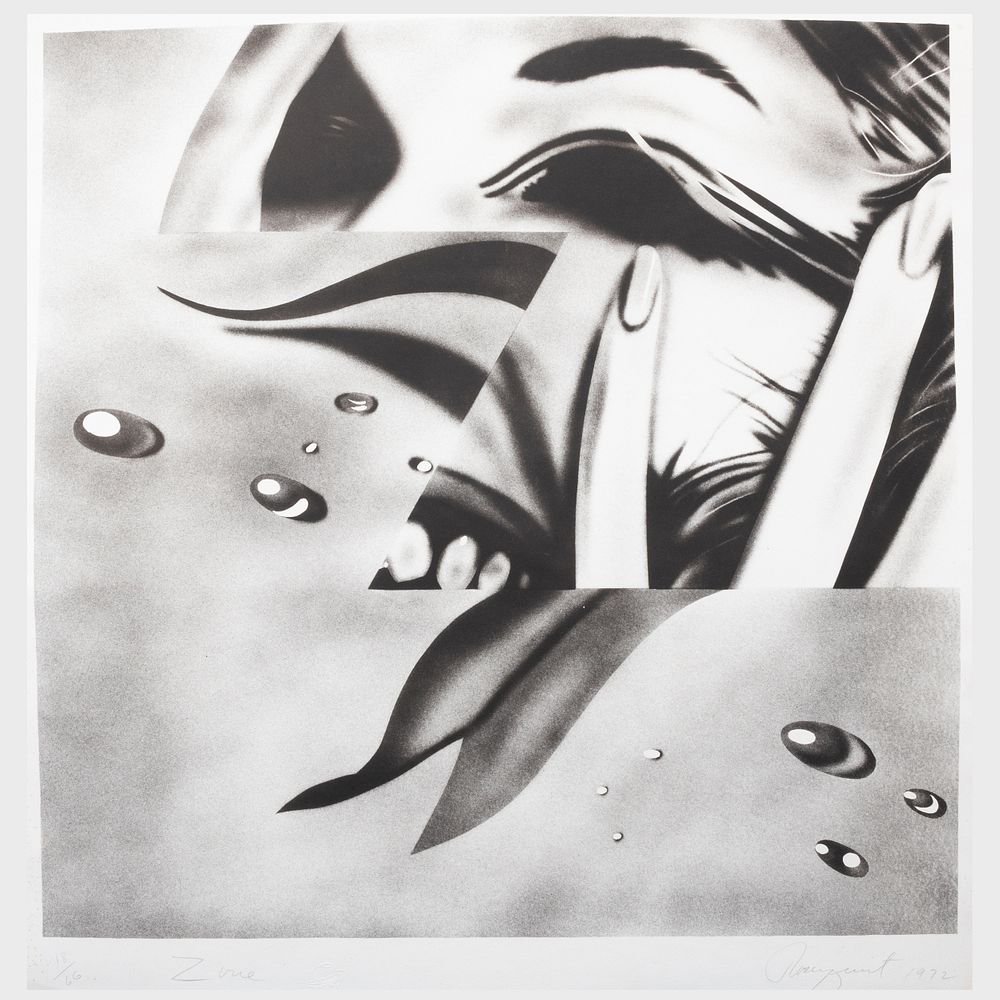 Appraisal: James Rosenquist - Zone Lithograph in black on wove paper