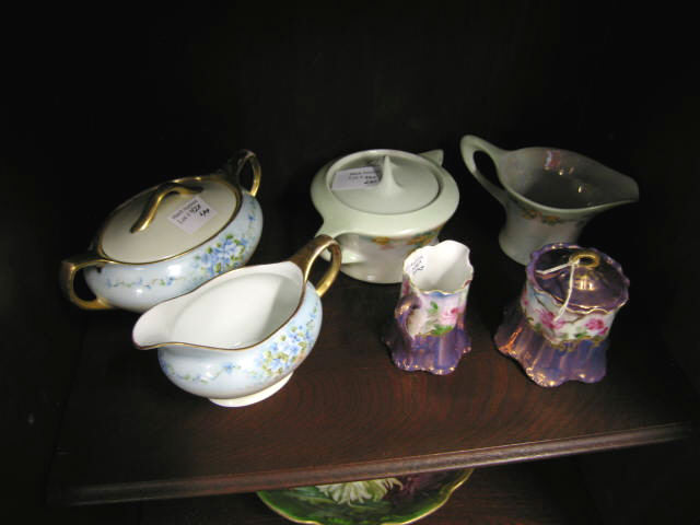 Appraisal: Handpainted Porcelain Creamer Sugar sets including Limoges