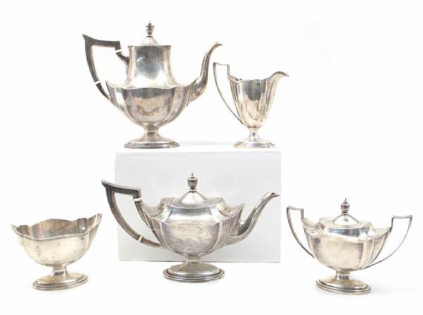 Appraisal: A sterling five piece tea and coffee setGorham Mfg Co