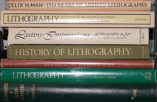 Appraisal: Seven titles on lithography with emphasis on technique Estimate -