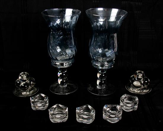 Appraisal: Sale Lot Eighteen Miscellaneous Glass Articles consisting of a pair