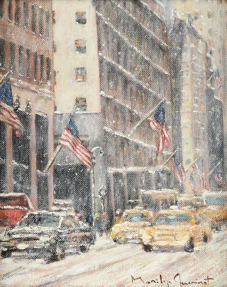 Appraisal: MARILYN GUERINOT American Texas b A PAINTING Busy New York